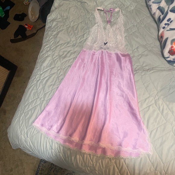 Victoria's Secret Other - Victoria's Secret Lavender and White Lace Chemise